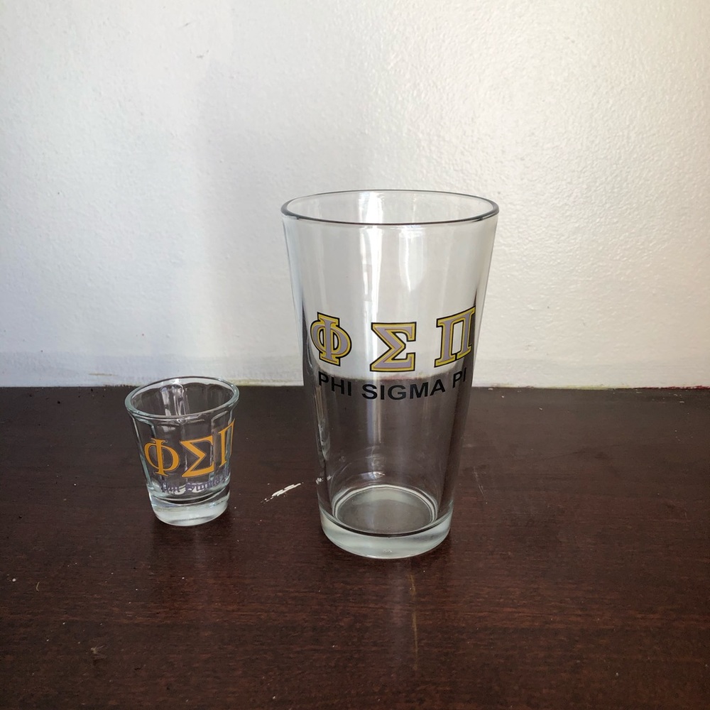 Phi Sigma Pi Glasses